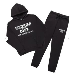 NWT Rockstar Original Lake Black Relaxed Fit Track Set